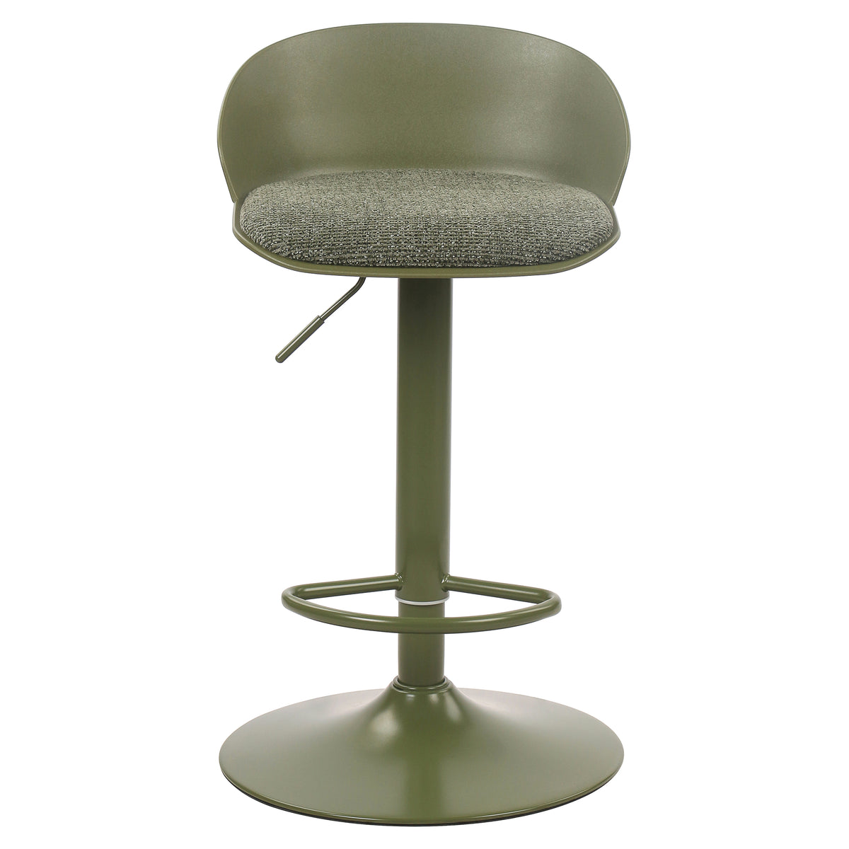 Mabel Adjustable Air-Lift Stool (Green) (Set of 2)