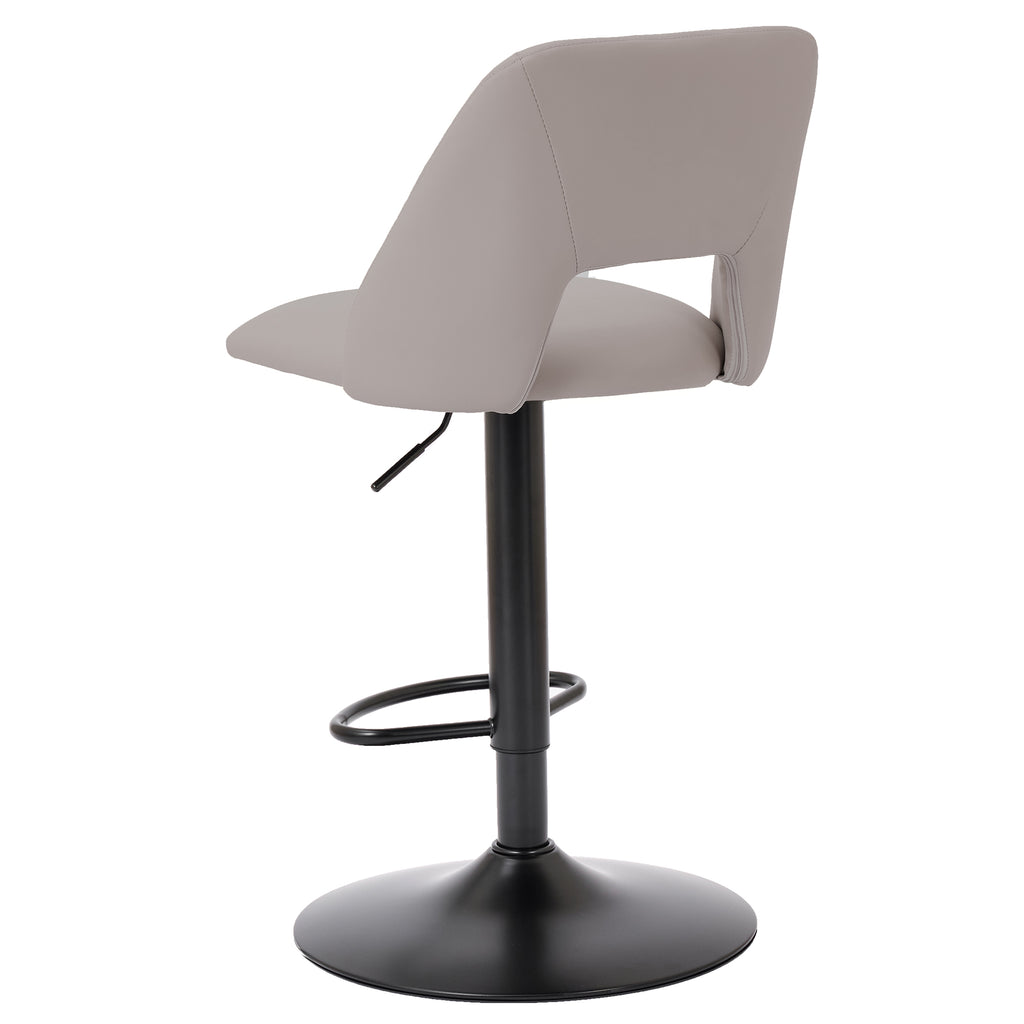 Adler Adjustable Air-Lift Stool (Beige and Black) (Set of 2)
