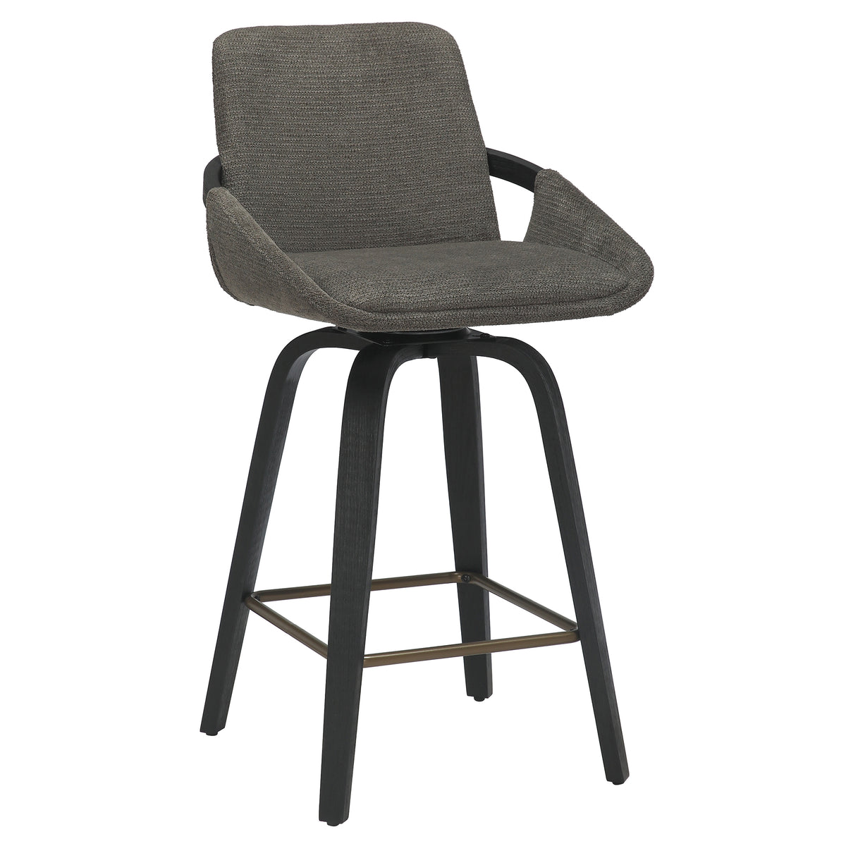 Parker 26″ Counter Stool with Swivel (Charcoal and Black) (Set of 2)