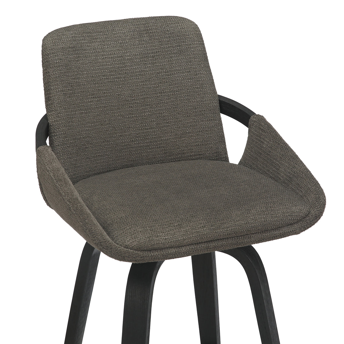Parker 26″ Counter Stool with Swivel (Charcoal and Black) (Set of 2)