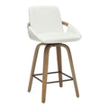 Parker 26″ Counter Stool with Swivel (Ivory and Whitewash) (Set of 2)