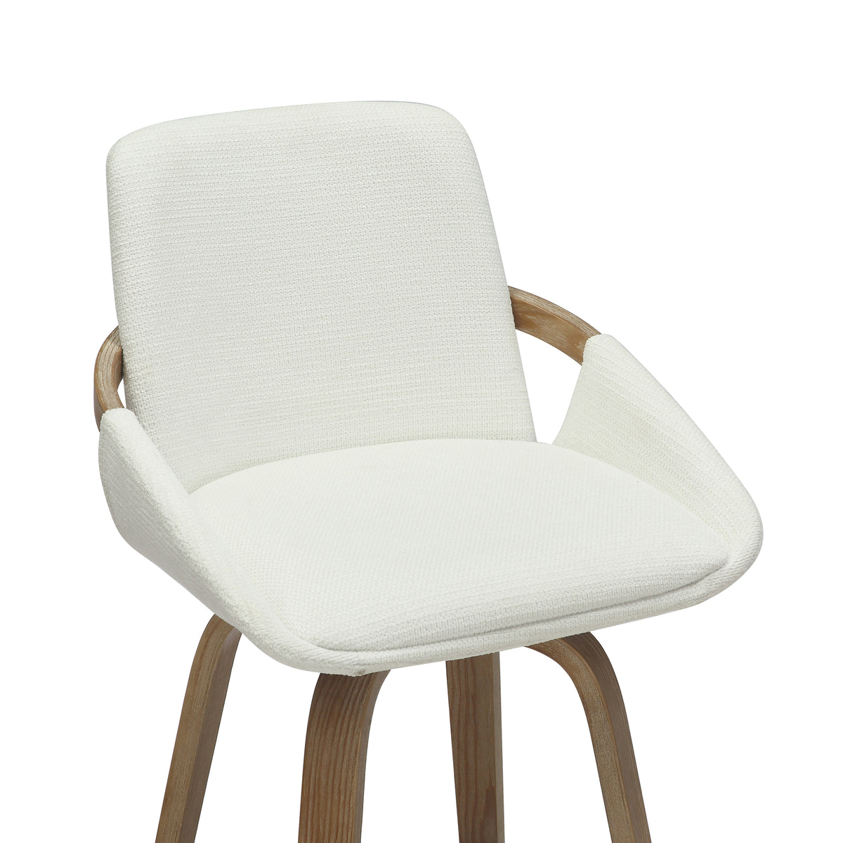 Parker 26″ Counter Stool with Swivel (Ivory and Whitewash) (Set of 2)