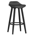 Trex 26″ Counter Stool (Black and Black) (Set of 2)