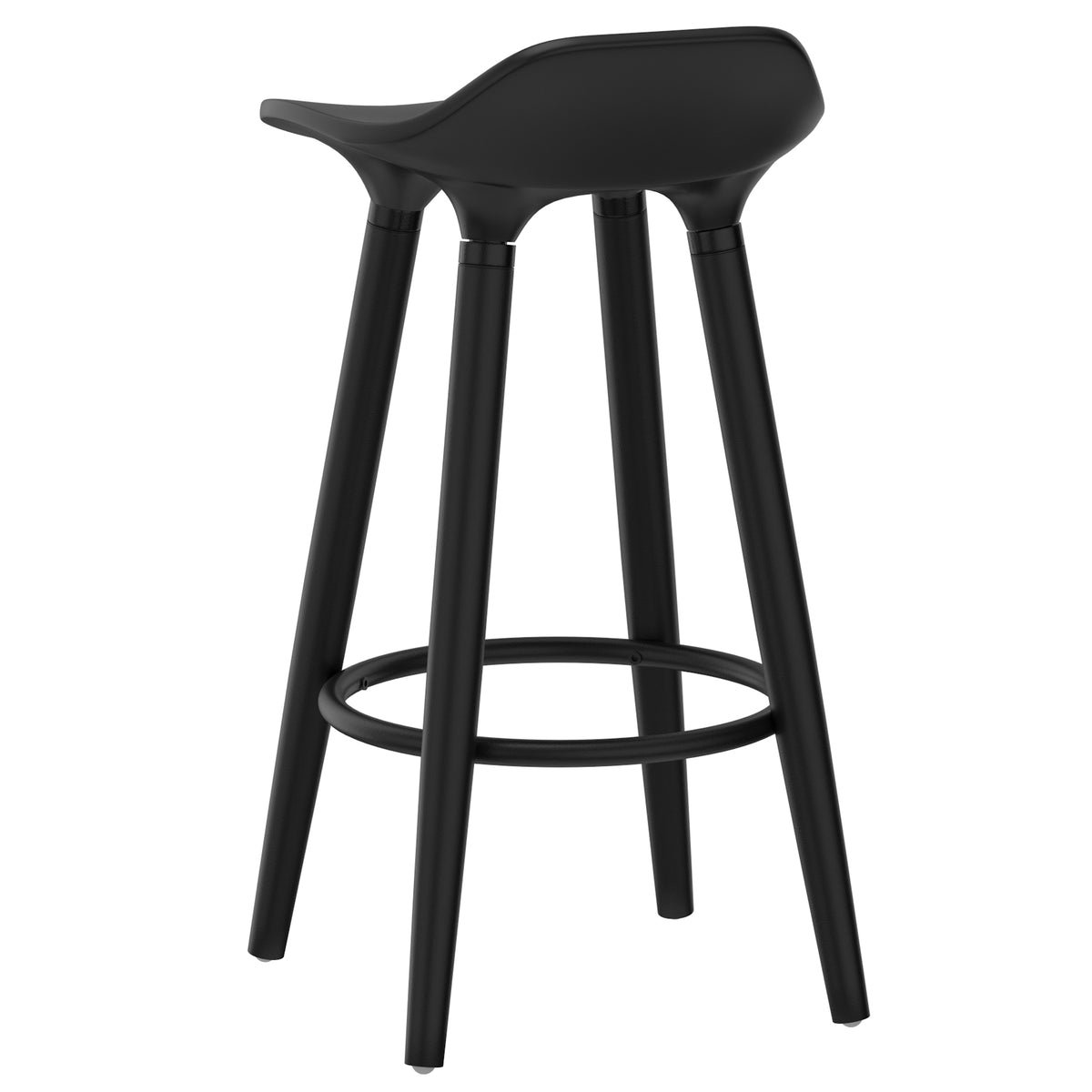 Trex 26″ Counter Stool (Black and Black) (Set of 2)