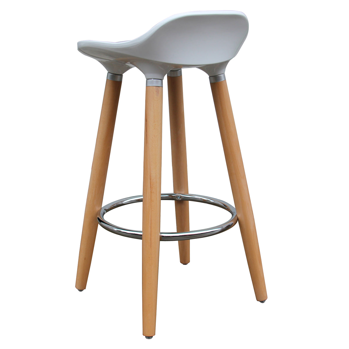 Trex 26″ Counter Stool (White and Natural) (Set of 2)
