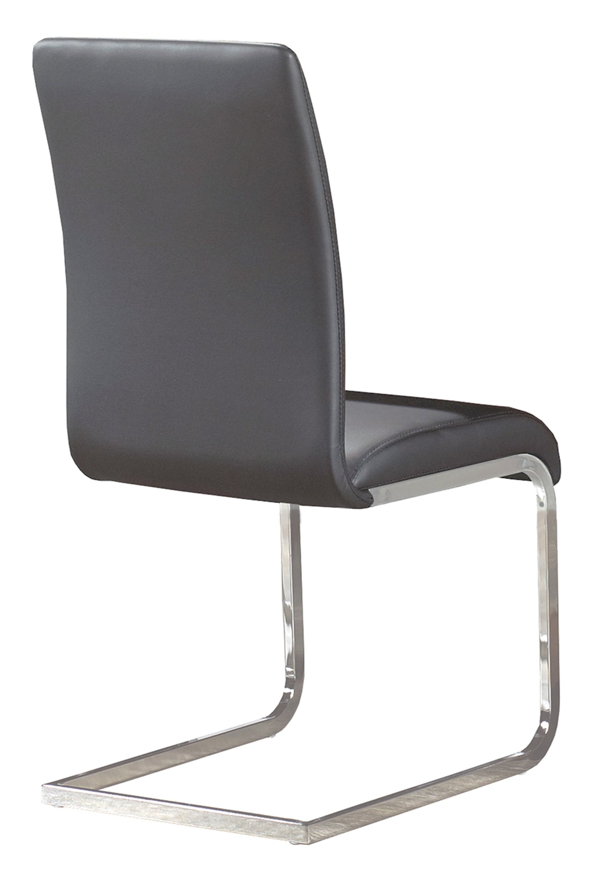 Frankfurt and Maxim 5pc Dining Set - Chrome Table and Grey Chairs