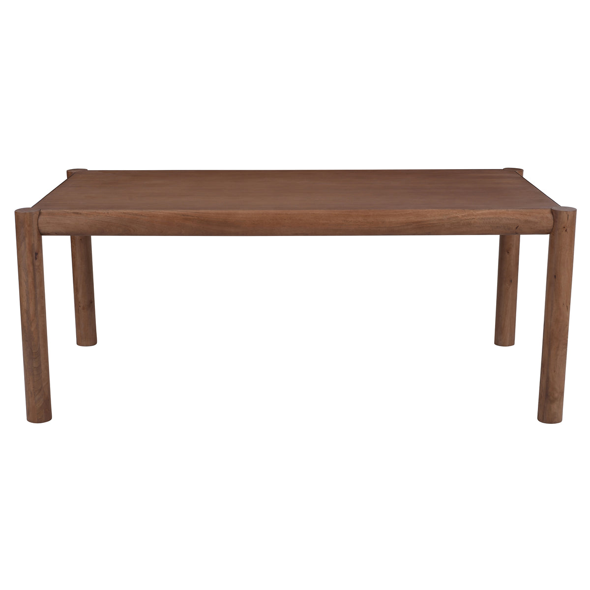 Advik and Caden 7pc Dining Set - Walnut Table and Moss Chairs