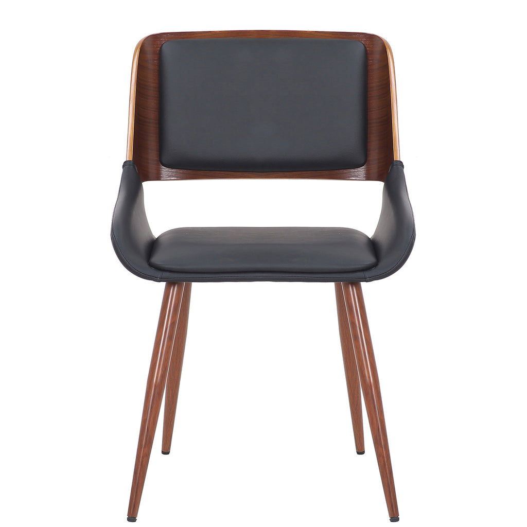 Suzette and Hudson 5pc Dining Set - Black Table and Black Chairs