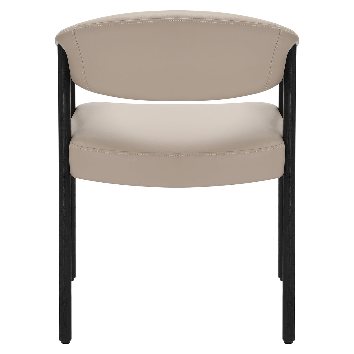 Tovas and Bexley 7pc Dining Set - Black Table and Mushroom Chairs