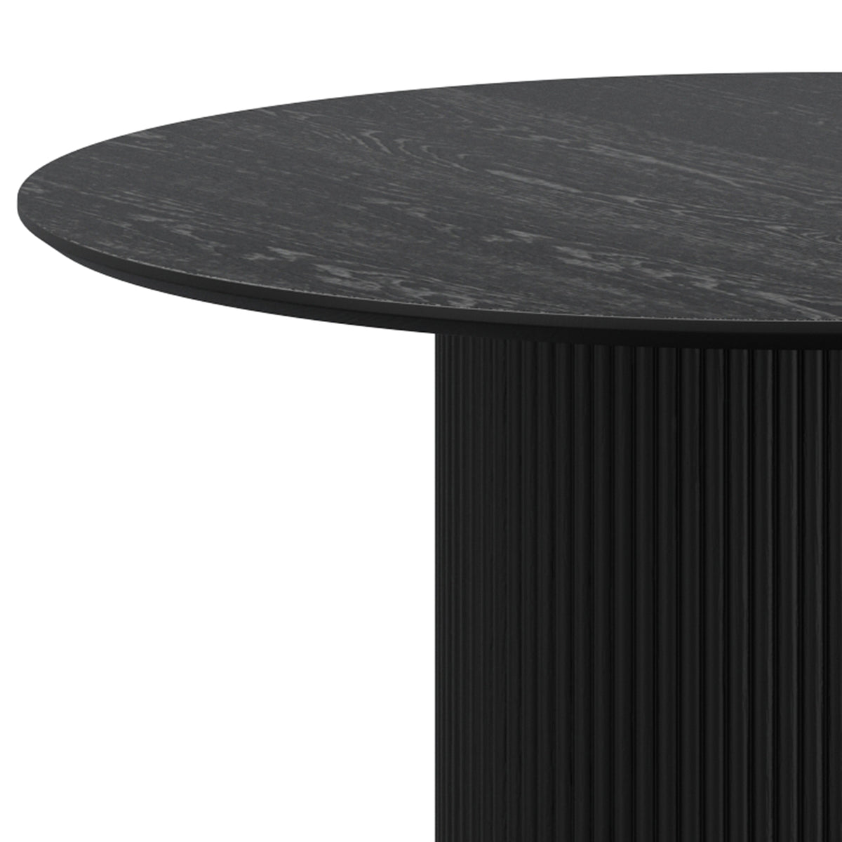 Tovas and Caprese 5pc Dining Set - Black Table and Black Chairs