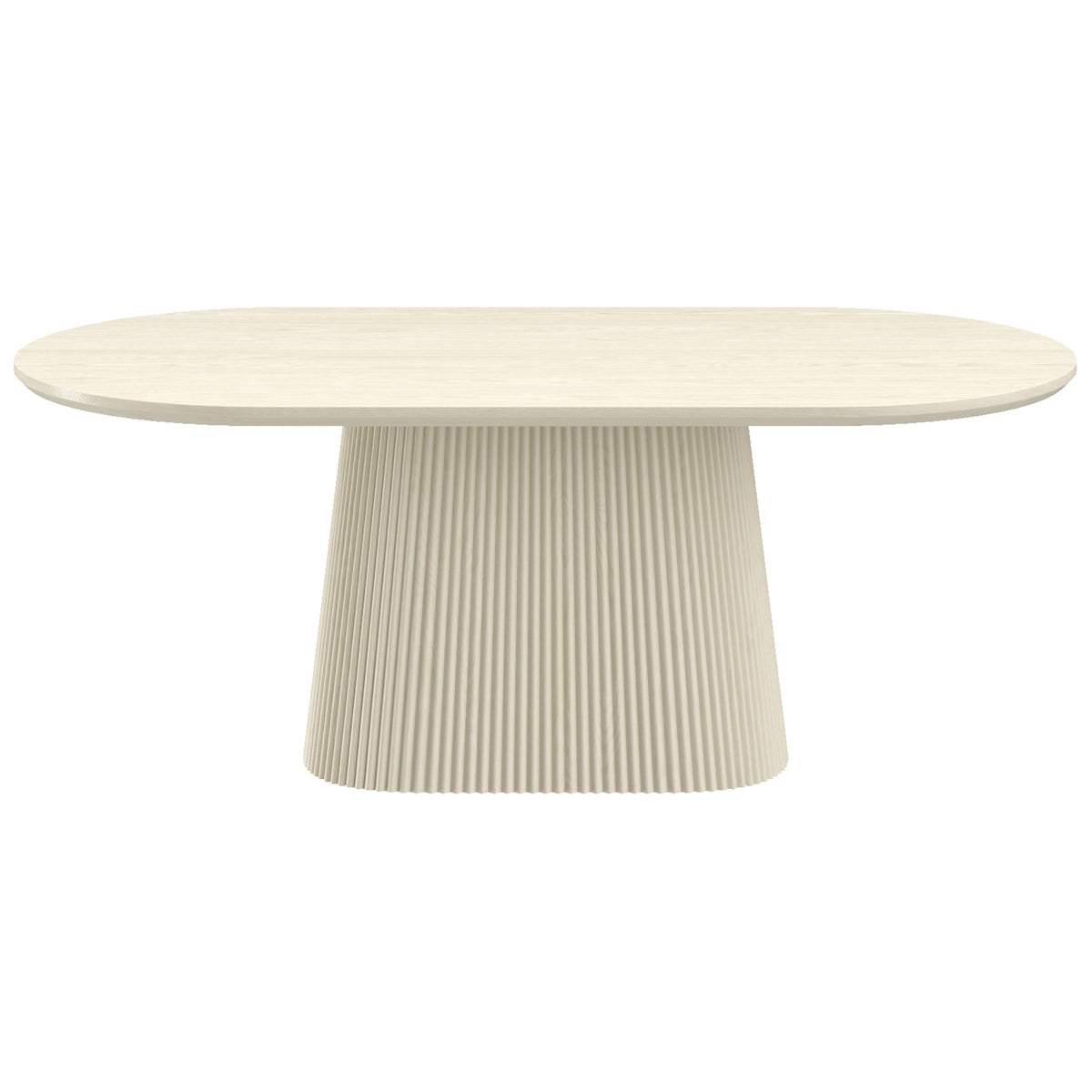 Tovas and Caspian 7pc Dining Set - Ivory Table and Sand and Natural Chairs