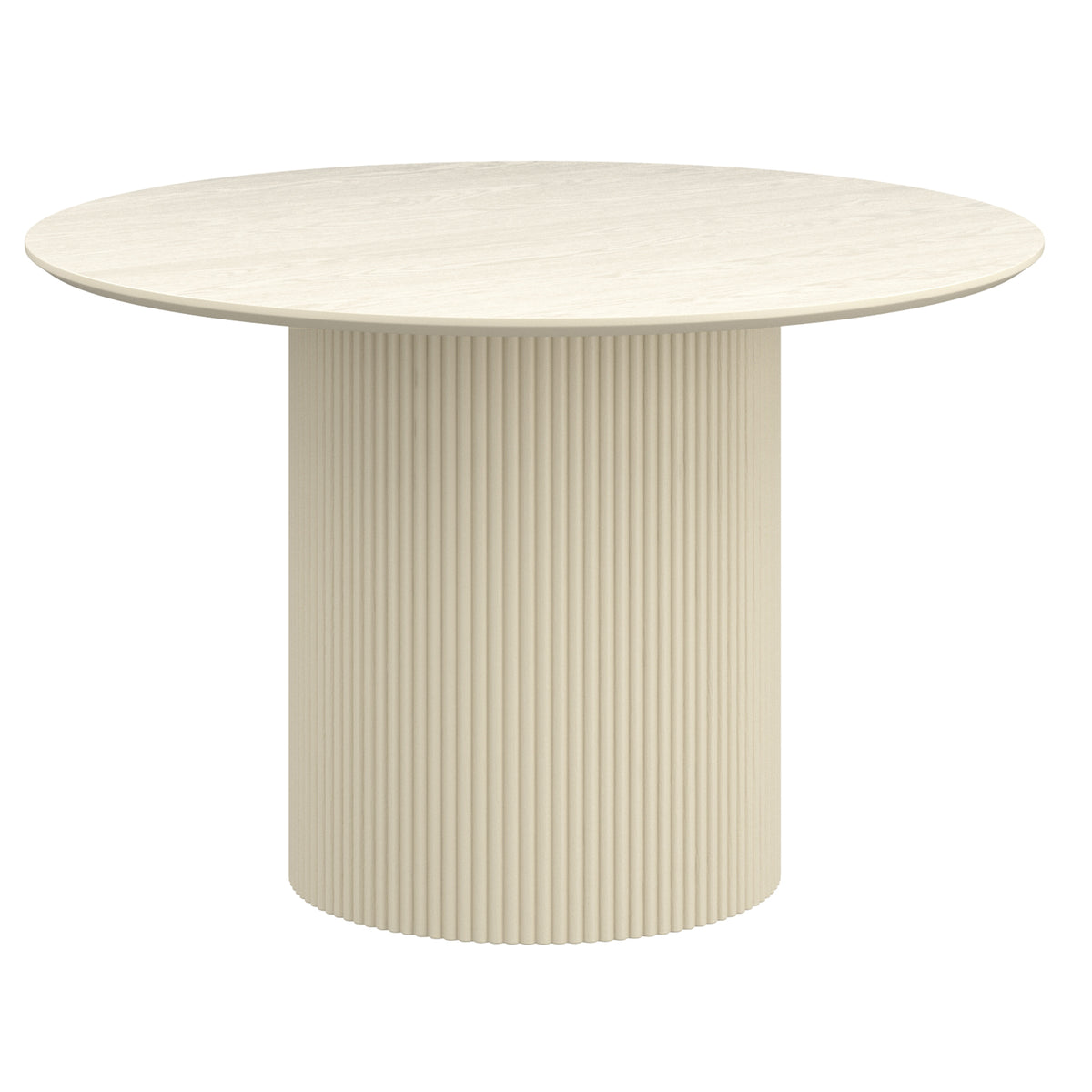 Tovas and Caspian 5pc Dining Set - Ivory Table and Sand/Natural Chairs