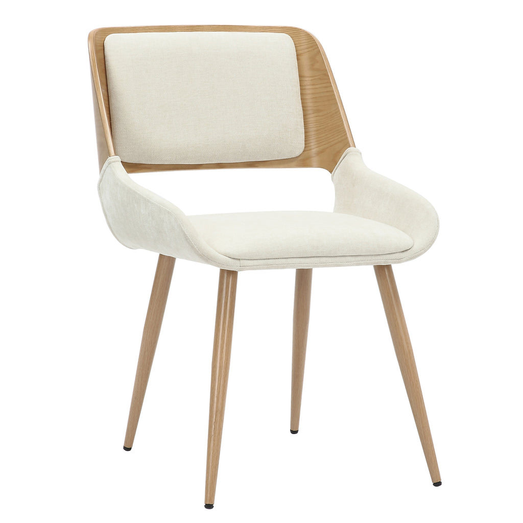 Tovas and Hudson 5pc Dining Set - Natural Table and Beige Chairs