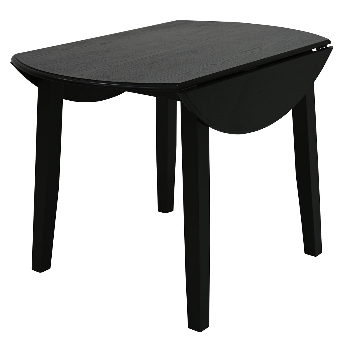 Conrad and Brixx 5pc Dining Set - Black Table and Black Chairs