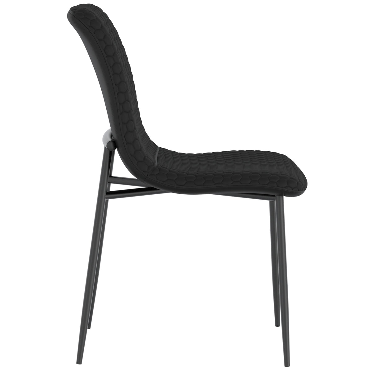 Conrad and Brixx 5pc Dining Set - Black Table and Black Chairs