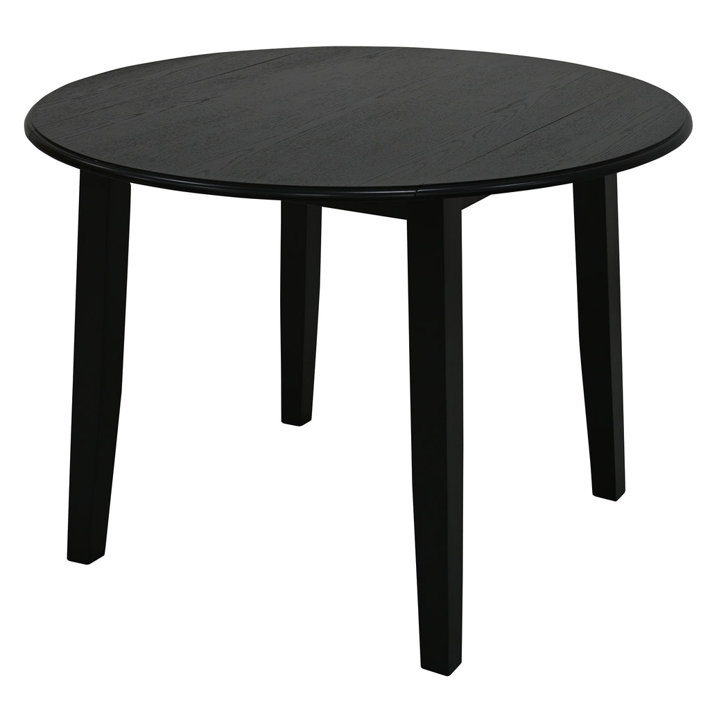 Conrad 5pc Dining Set - Black Table and Black Chairs