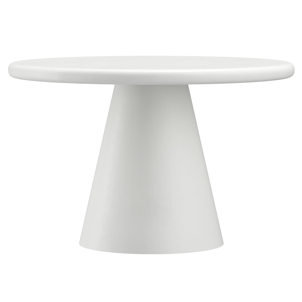 Galio and Amara 5pc Dining Set - White Table and Charcoal Chairs