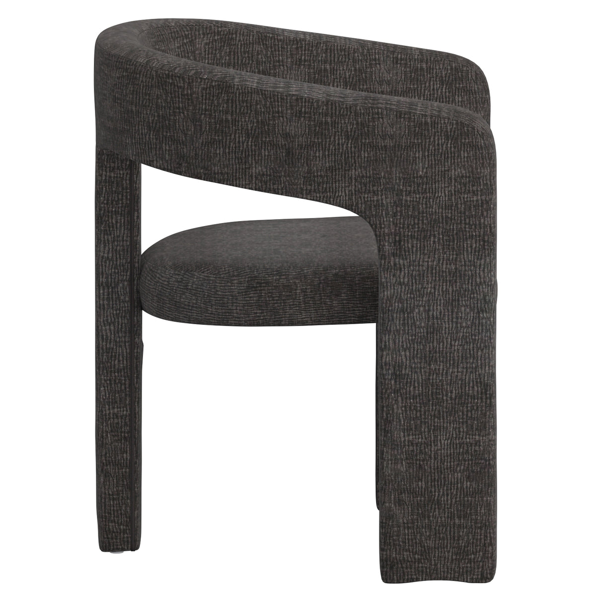 Galio and Amara 5pc Dining Set - White Table and Charcoal Chairs