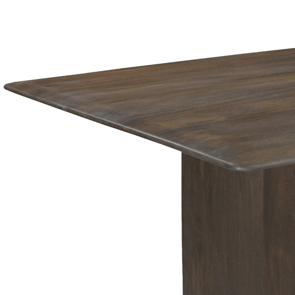 Bazul and Freya 7pc Dining Set - Mocha Table and Toffee and Walnut Chairs