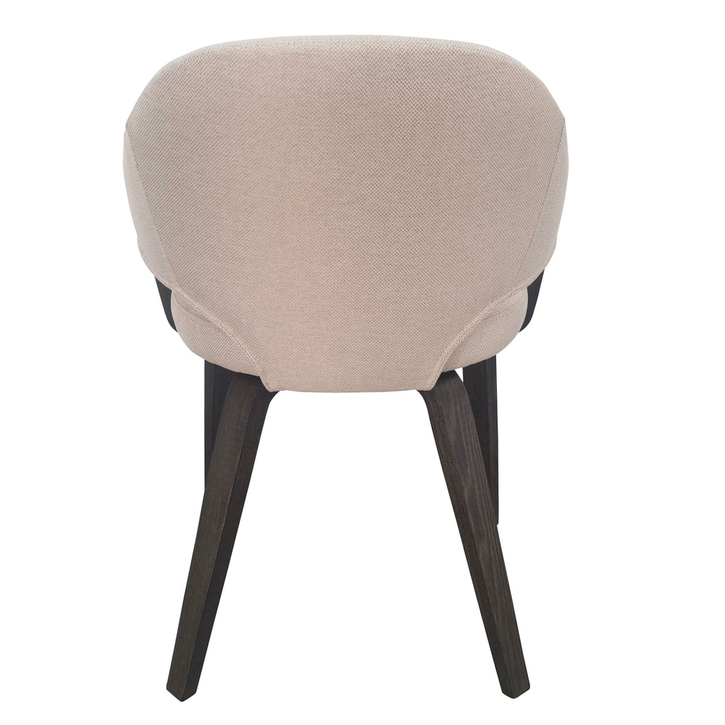 Bazul and Freya 7pc Dining Set - Mocha Table and Toffee and Walnut Chairs