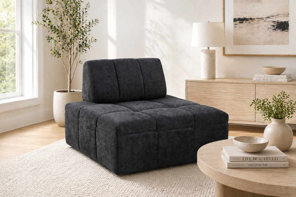 Modular Armless Chair (Black)