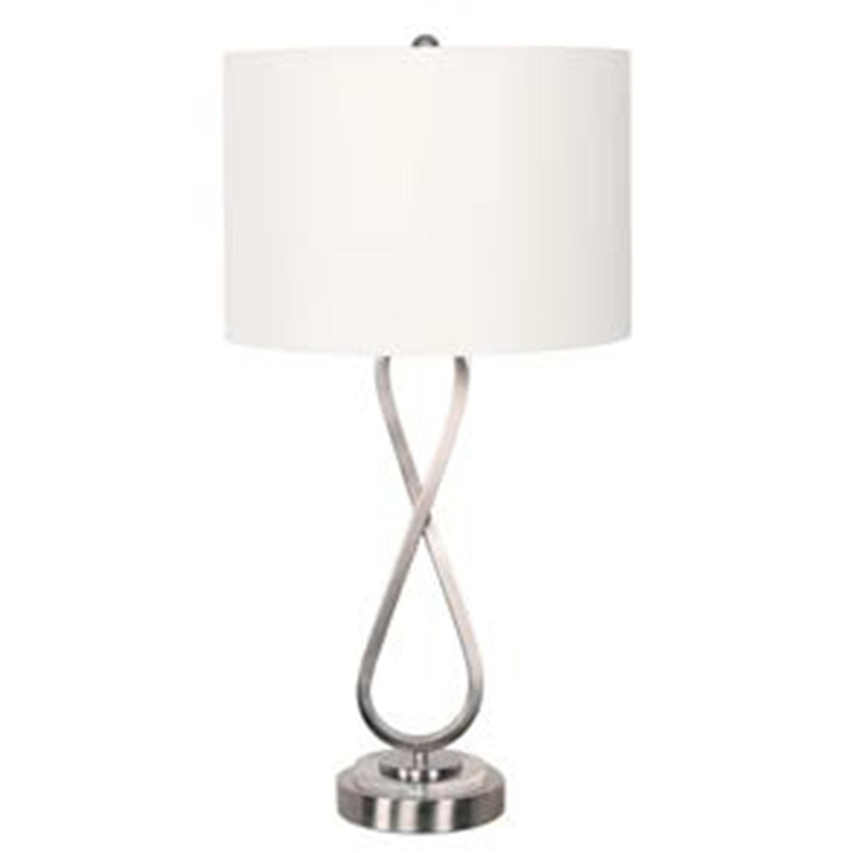 Infinity Nickel Table Lamp