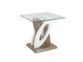 End Table (White/Walnut)