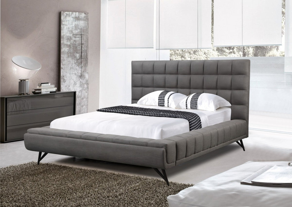 King Platform Bed (Grey)