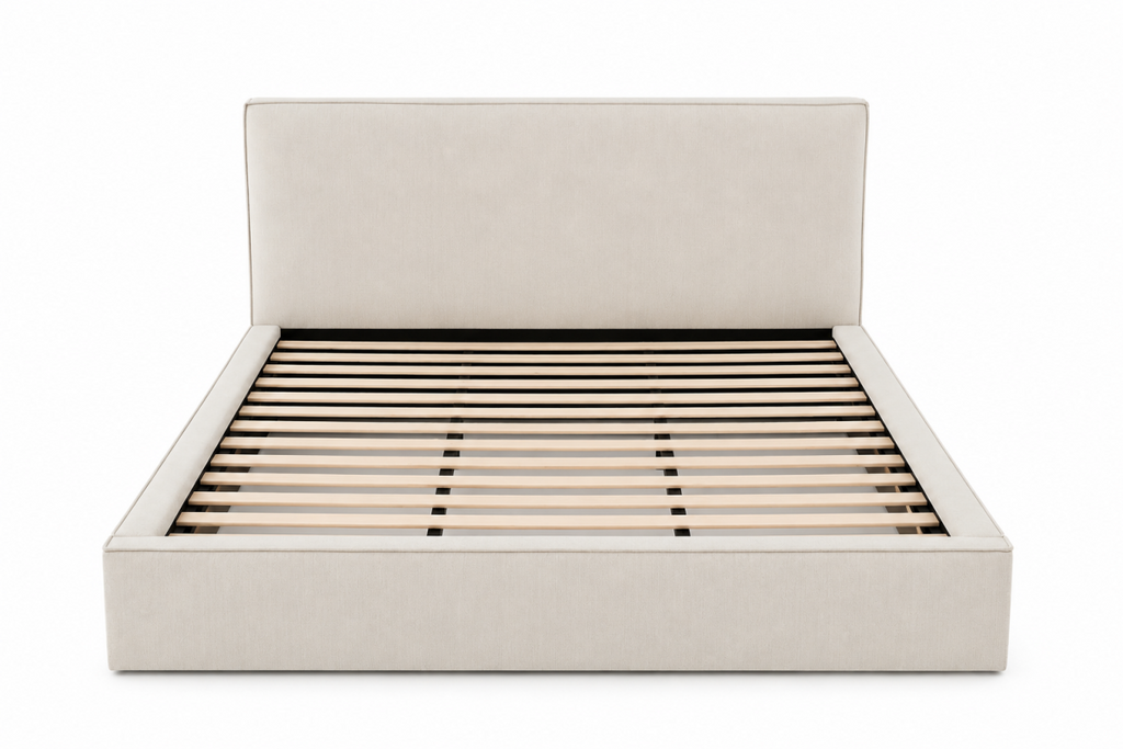 Queen Storage Bed (Beige)