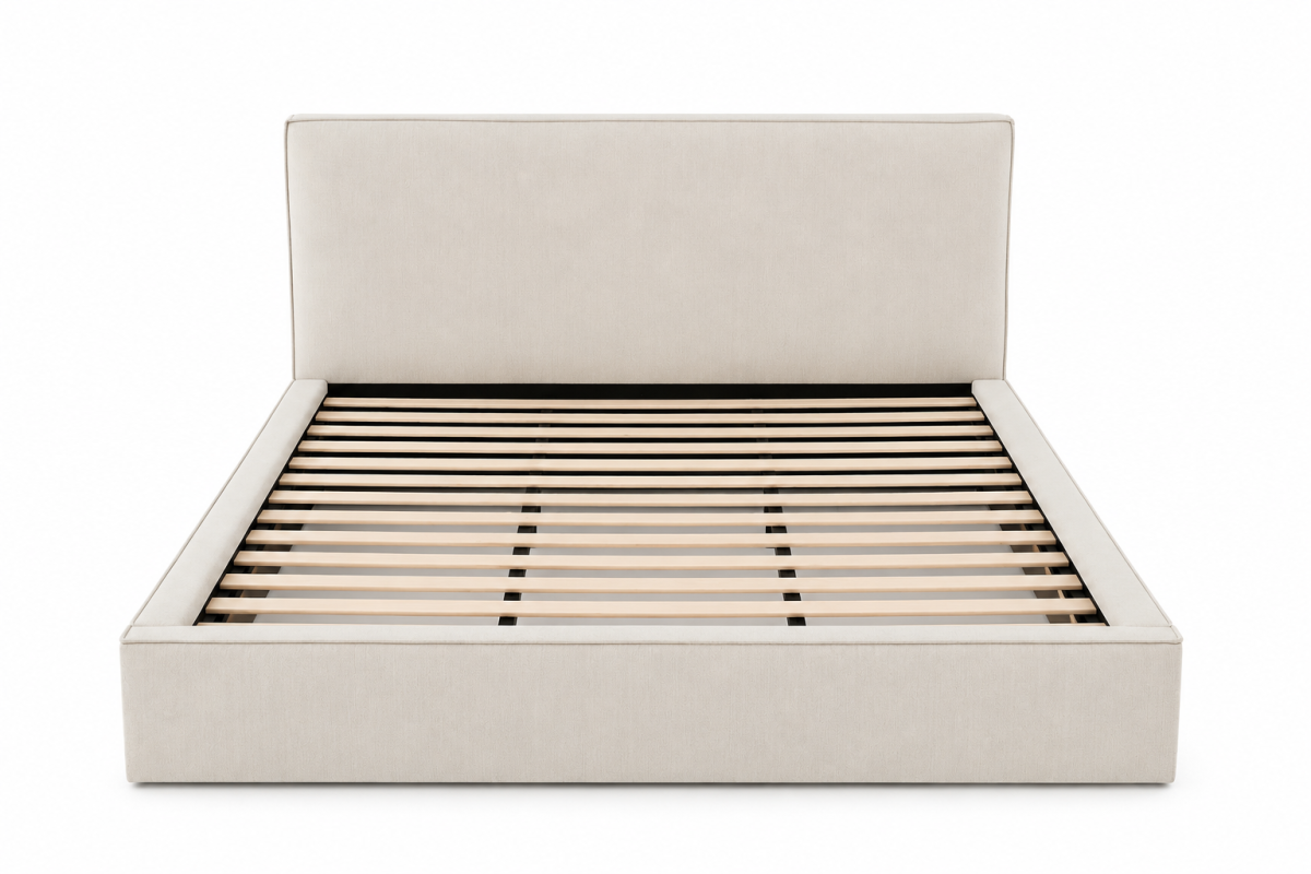 Queen Storage Bed (Beige)