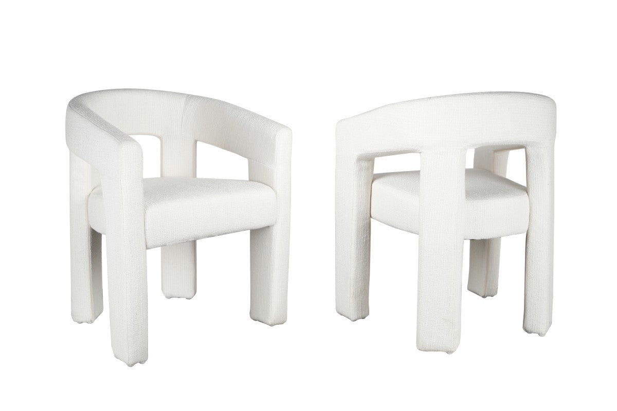Bella Dining Chair (White) (Set of 2)