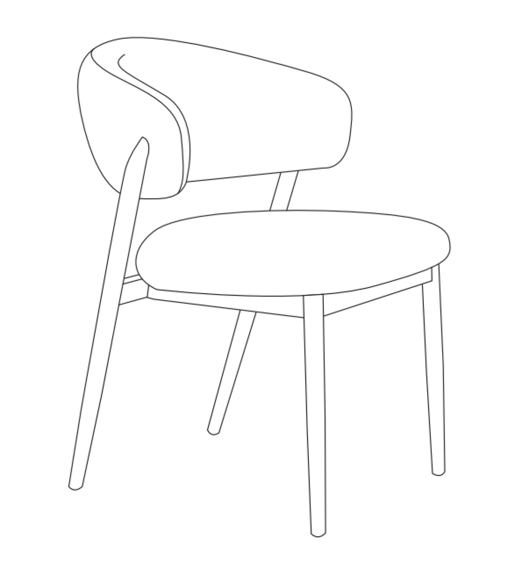 Dining Chair (Tobacco/Beige) (Set of 2)
