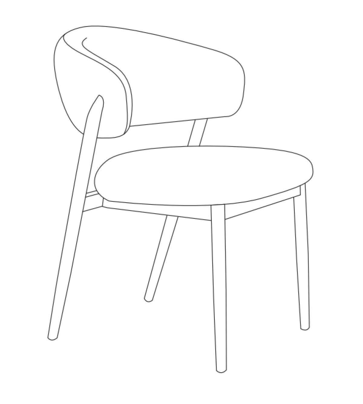 Dining Chair (Tobacco/Beige) (Set of 2)