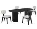 5-Piece Dining Set (Black)