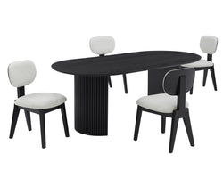 5-Piece Dining Set (Black)