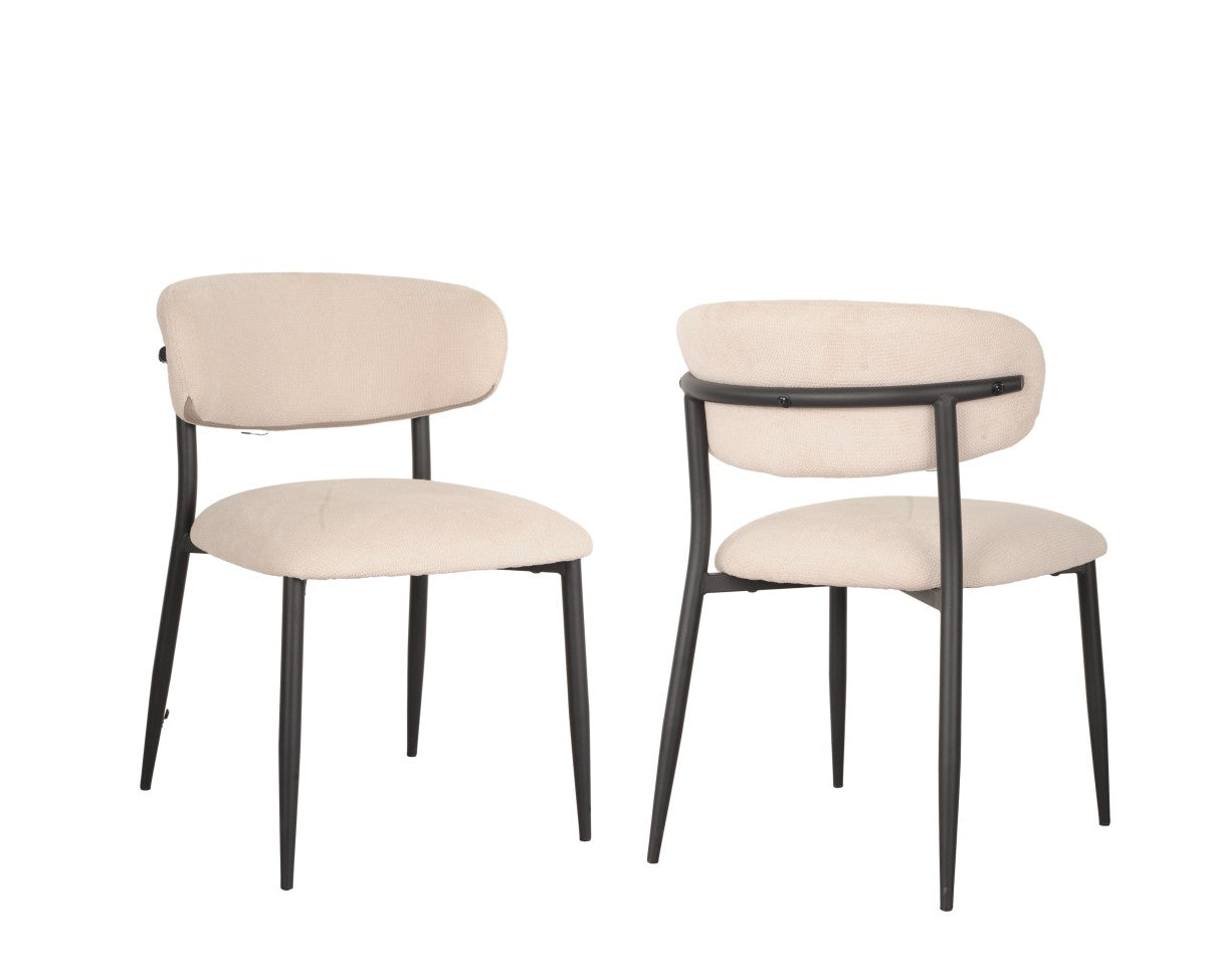 Gianna Dining Chair (Beige) (Set of 2)