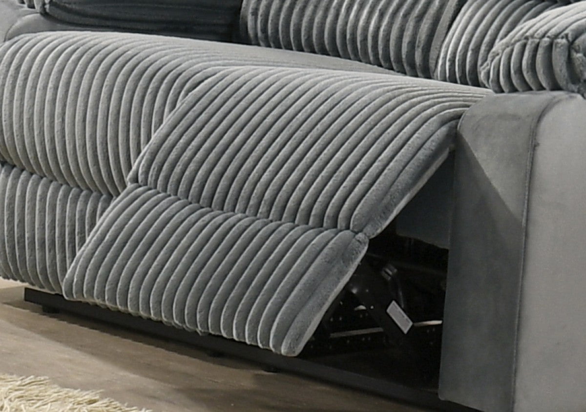 Romilly Recliner Love Seat (Grey)