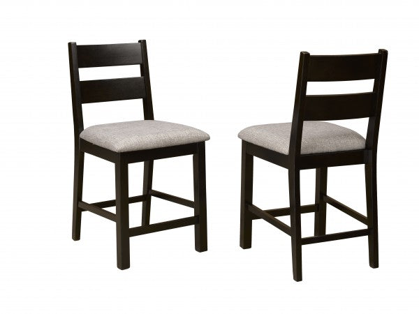 Counter Stool (Black/Darkoak) (Set of 2)