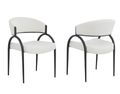 Dining Chair (Cream/Black) (Set of 2)