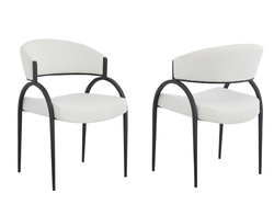 Dining Chair (Cream/Black) (Set of 2)