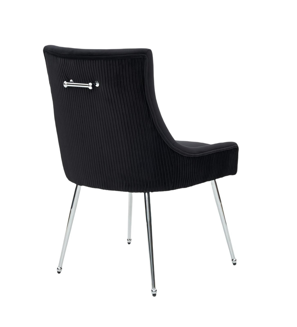 Celina Dining Chair (Black Silver) (Set of 2)