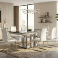 Hexa Dining Table with Francis White 7-Piece