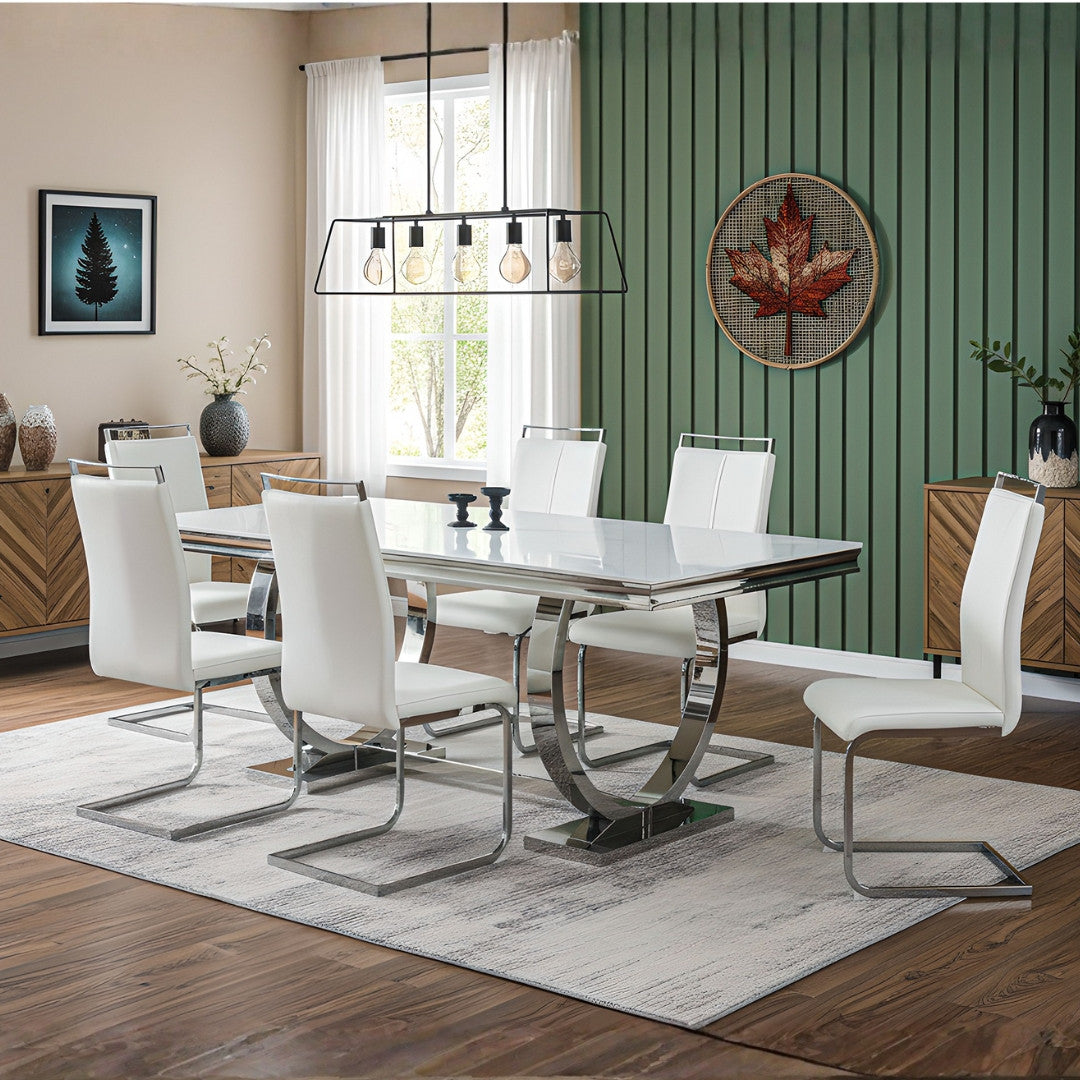 Salsa and Francis White Dining Set