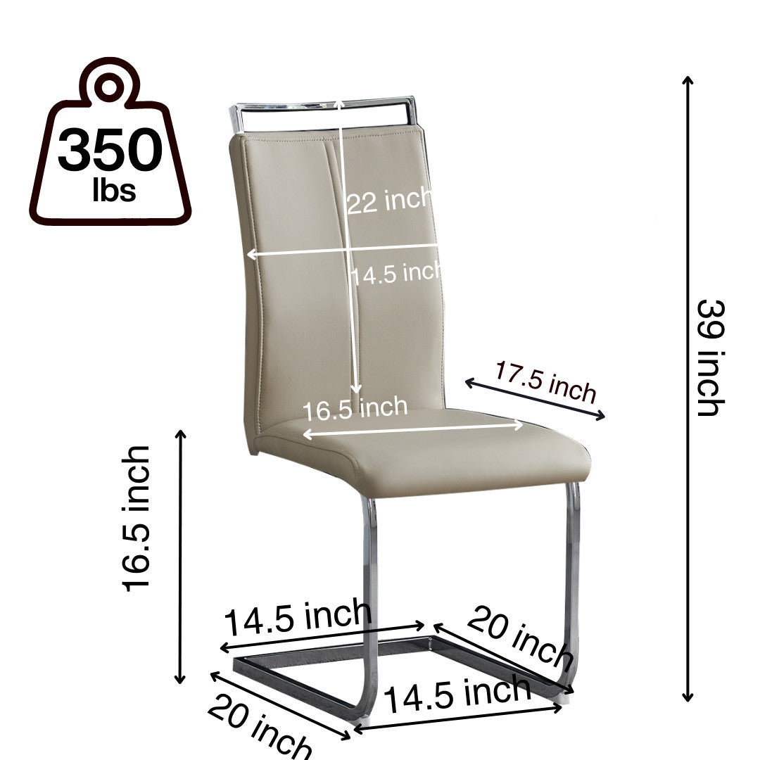 Francis Taupe Dining Chair (Set of 2)