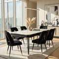 Apex Dining Table with Cleo Black 7-Piece