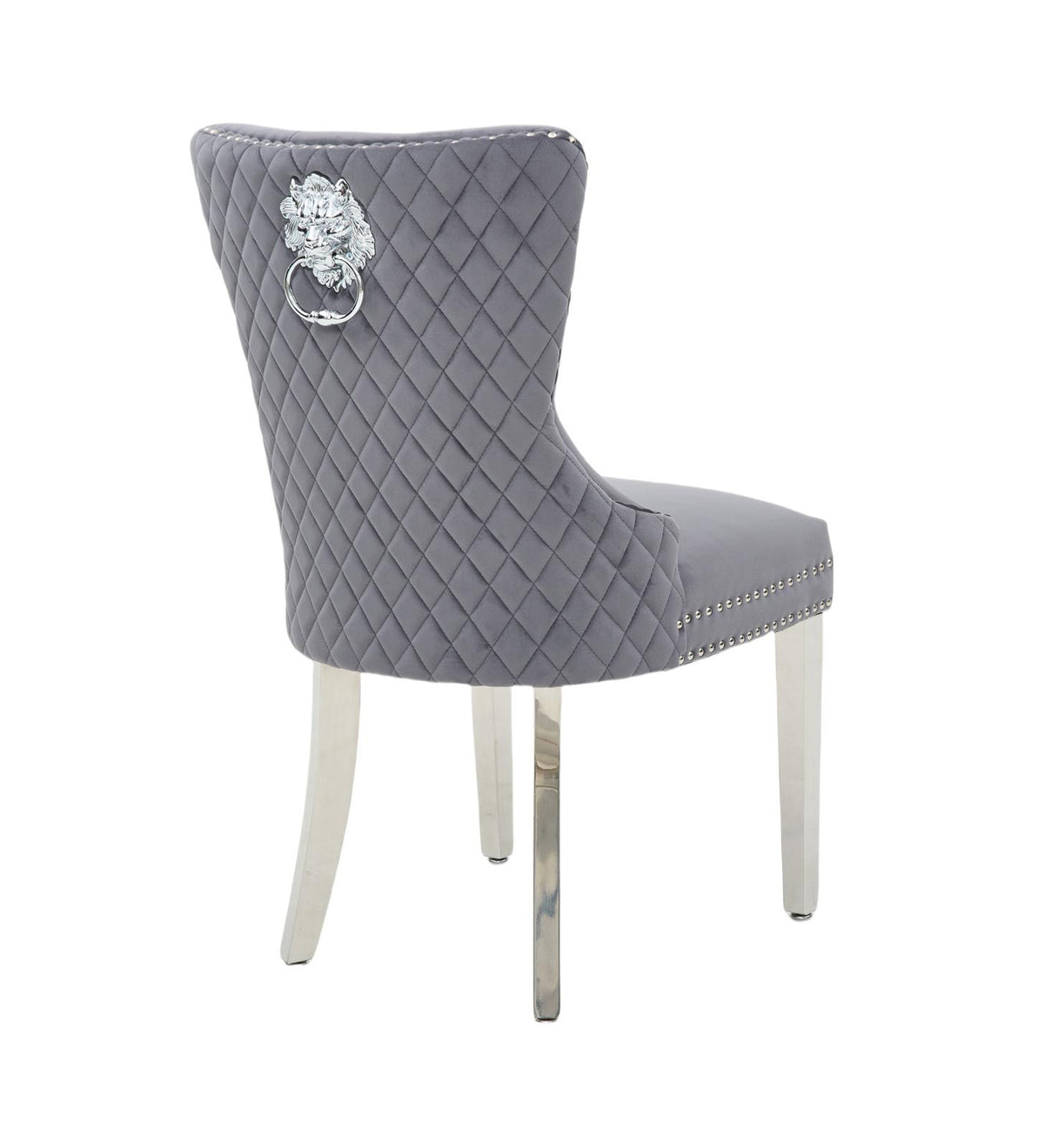 Leo Dining Chair (Grey Silver) (Set of 2)