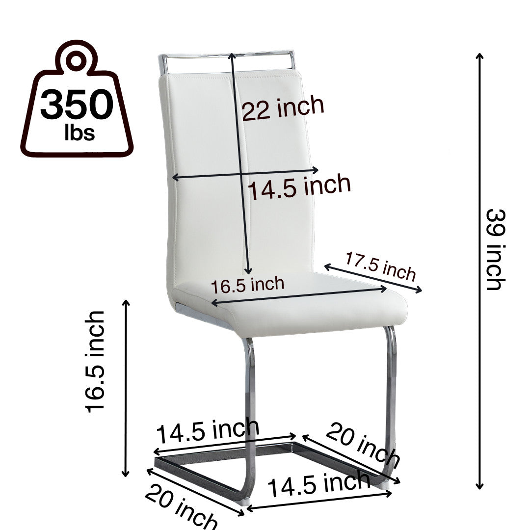 Francis White Dining Chair (Set of 2)