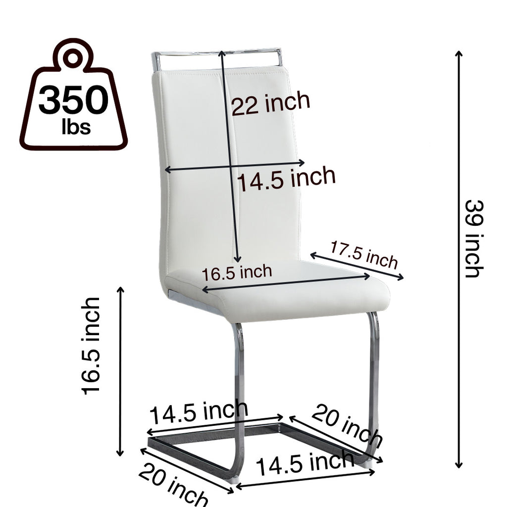 Salsa and Francis White Dining Set