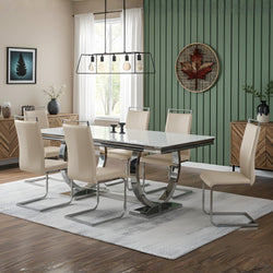 Salsa and Francis Taupe Dining Set