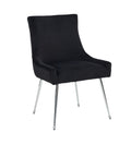 Celina Dining Chair (Black Silver) (Set of 2)